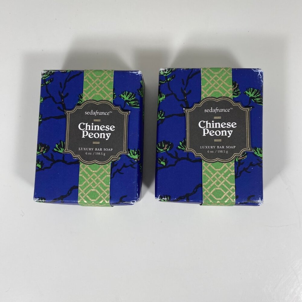 Seda France Jardins du Chinese Peony Bar Soap 6oz (Pack of 2)